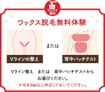 ワックス脱毛無料体験